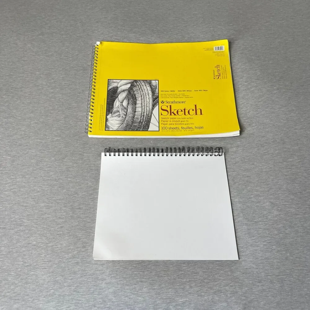 Strathmore 12” x 14” Sketch White Paper Pads 2 PCS. Set
